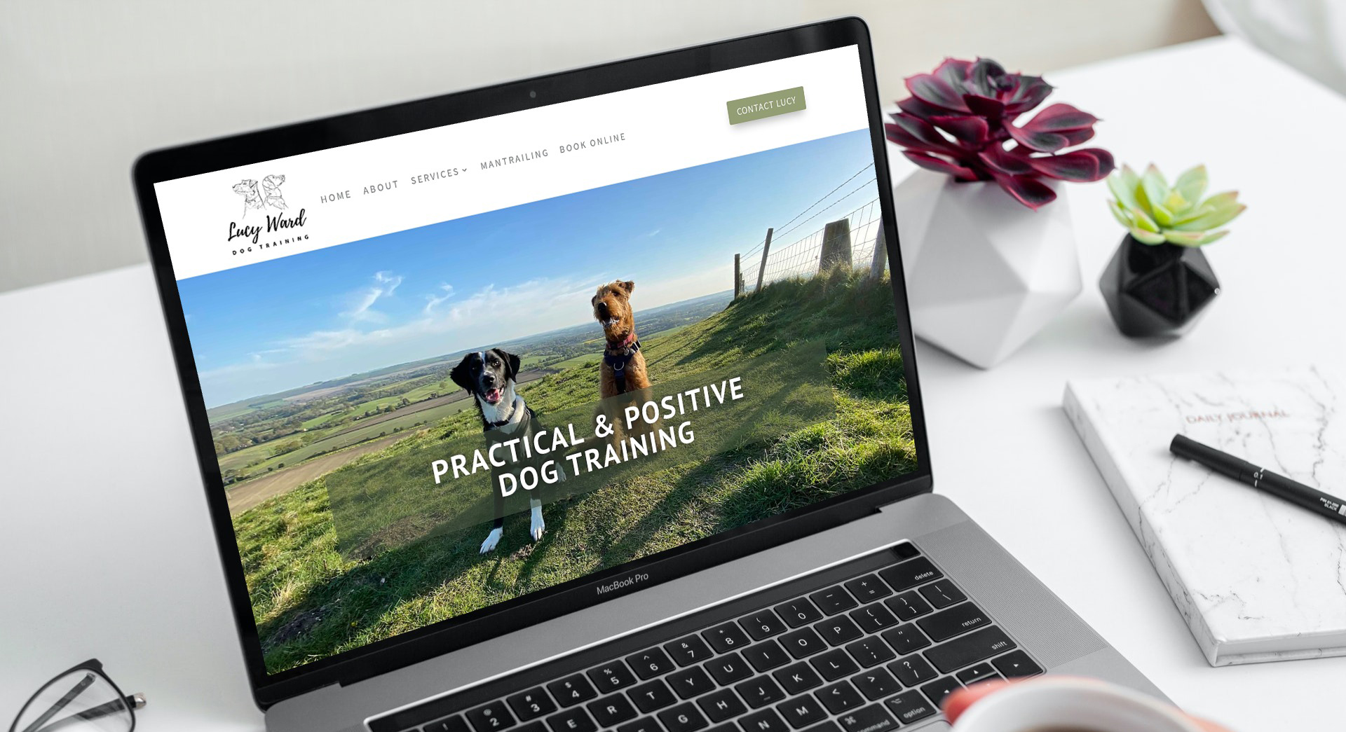 affordable dog trainer pet business website template